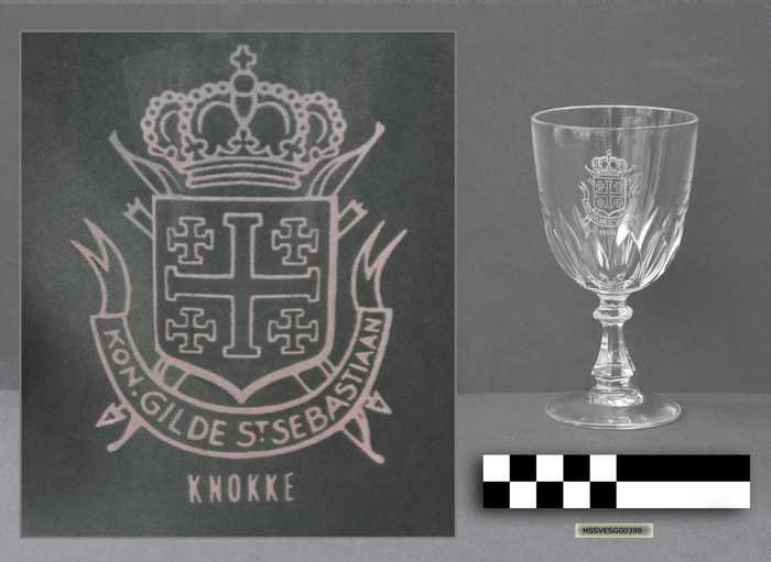 Drinkglazen - Kon. Gilde St. Sebastiaan - Knokke - 6 stuks