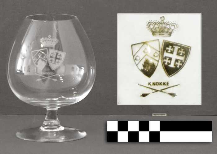 Cognacglazen - Schuttersgilde St. Sebastiaan - Knokke - 6 stuks