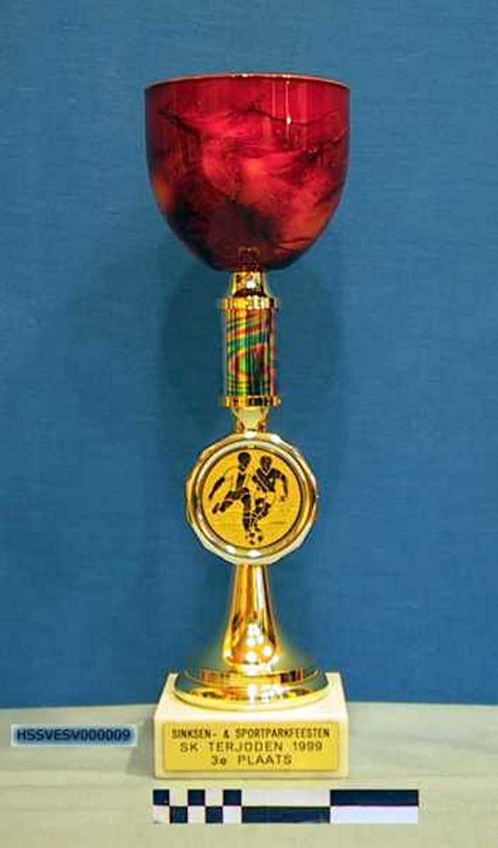 Voetbaltrofee: Sinksen-& sportparkfeesten SK TERJODEN 1999 3e plaats.