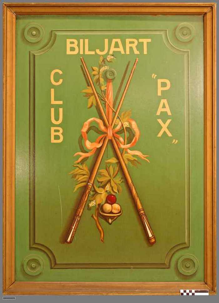 Paneel: Biljartclub 'pax'