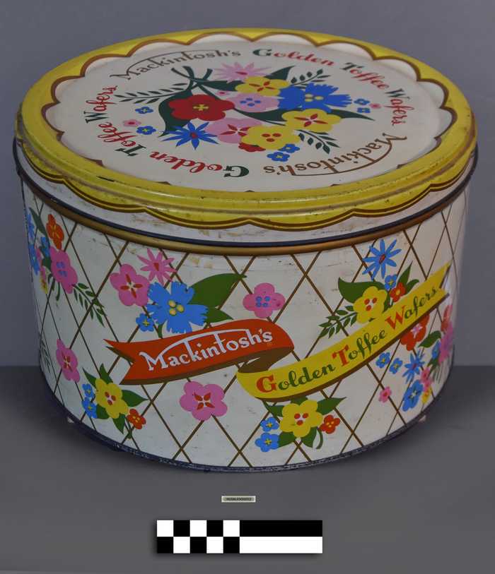 Blikken opbergdoos - Mackintosh's Golden Toffee Wafers