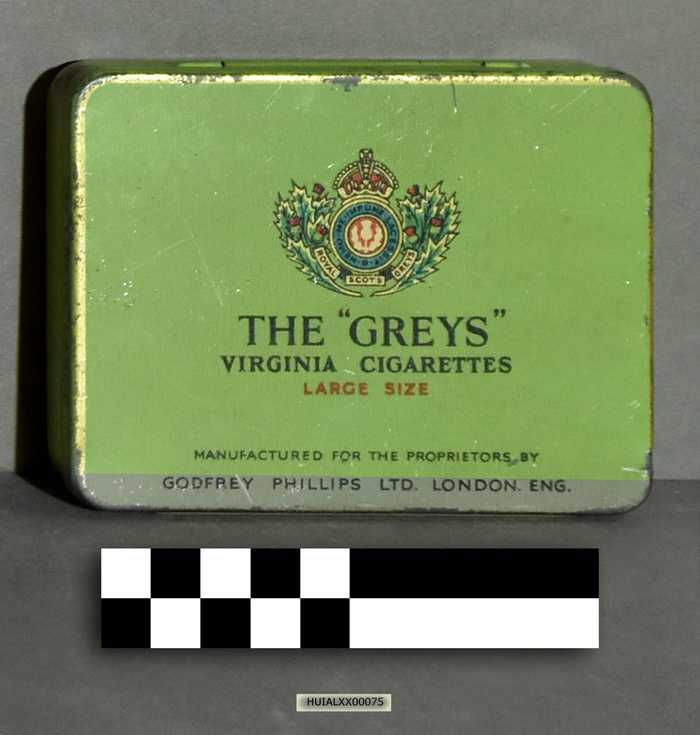 Blikken doos 'The Greys' Virginia Cigarettes