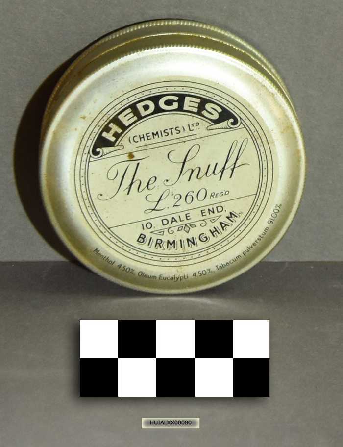 Blikken doosje: Hedges 'The Snuff'