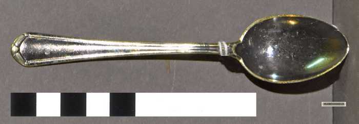 Zilveren koffielepel