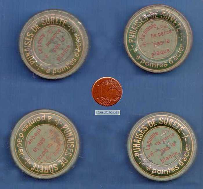 Doosjes van: Punaises de sureté à pointes d'acier (4 stuks)