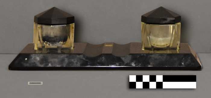 Driedelig inktpotjes set - van burgemeester Robert de Gheldere