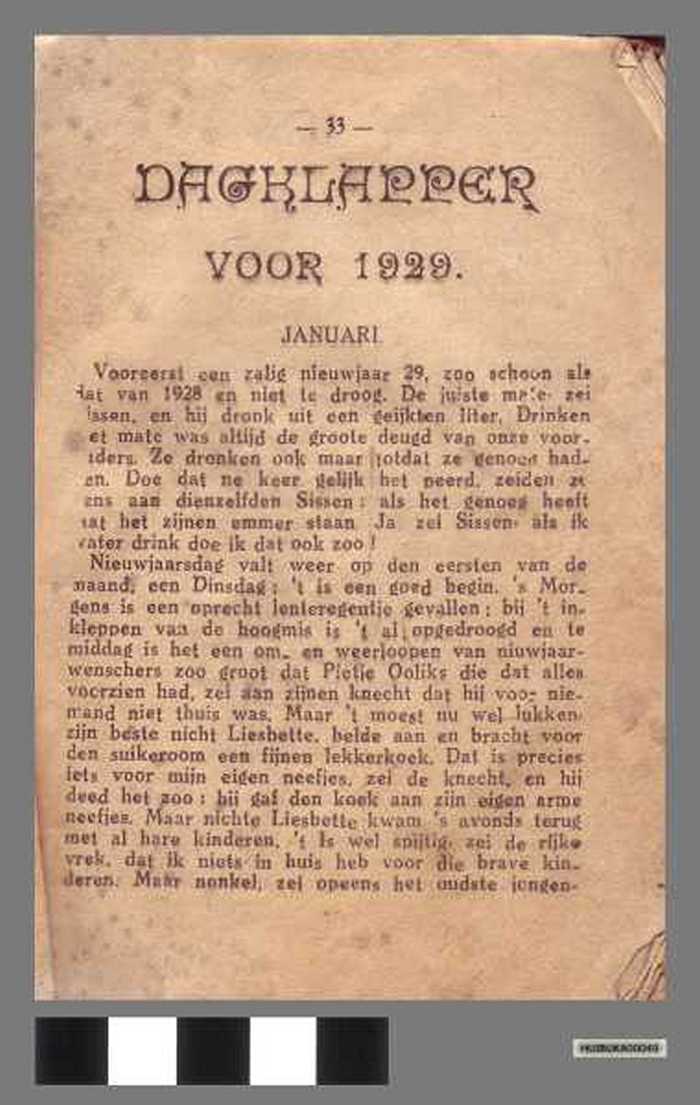 Duimpjes almanak 1929
