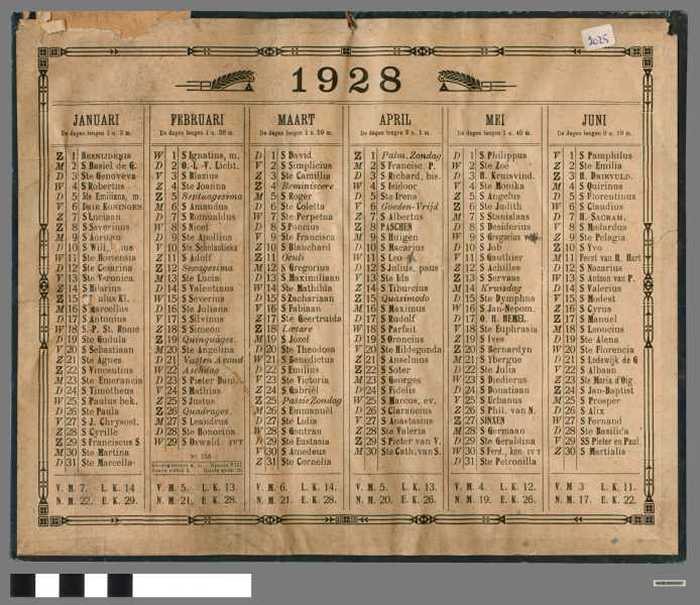 Kalender 1928