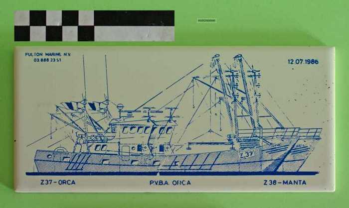 Siertegel `Z37 - ORCA Z38 - MANTA