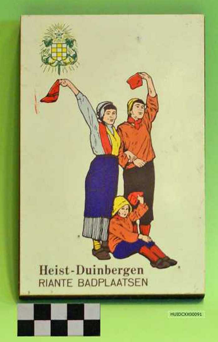 Siertegel `Heist-Duinbergen riante badplaatsen.