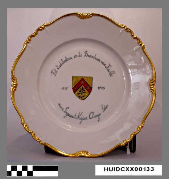 Sierbord stad Knokke voor Léon Claeys