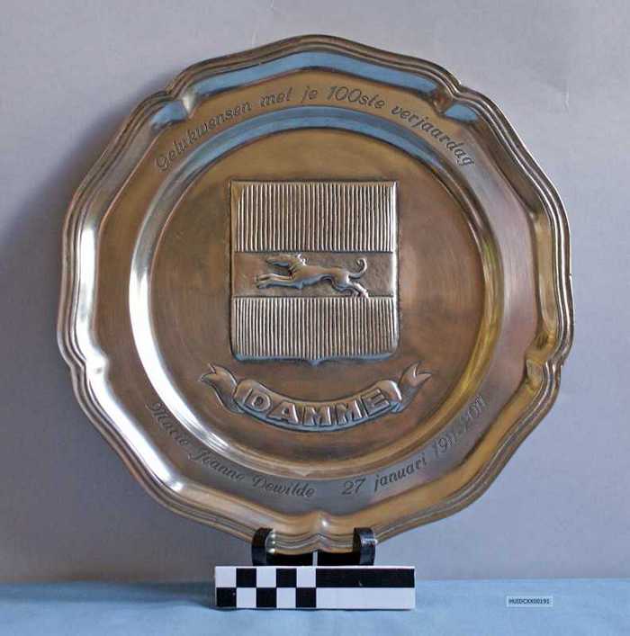 Sierbord - 100ste verjaardag - Marie Jeanne Dewilde - 27/01/1911-2011