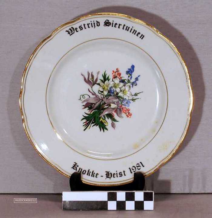 Sierbord: Wedstrijd Siertuinen - Knokke-Heist - 1981