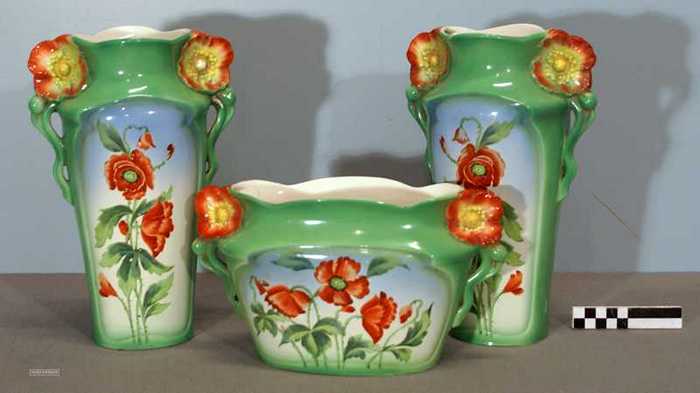 Set van drie siervazen