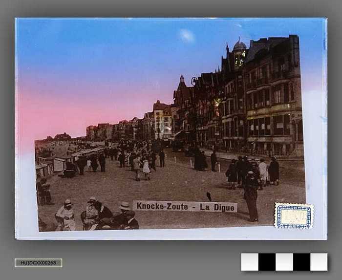 Glasplaat met foto: Knocke - Zoute - La Digue