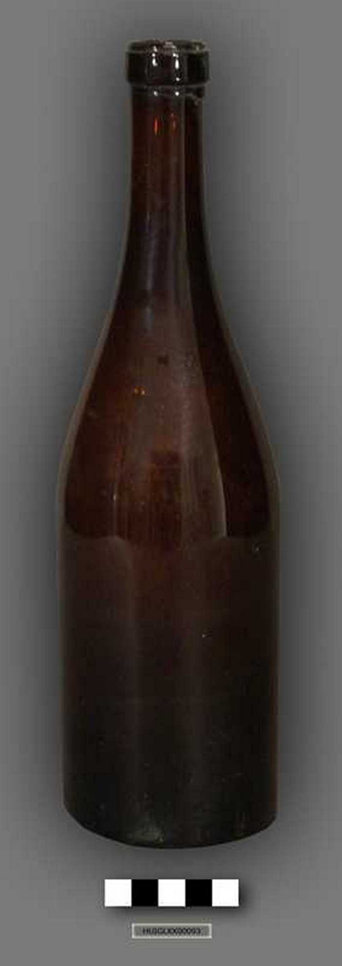 Bruine wijnfles