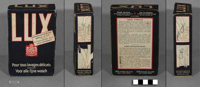 Doos met LUX oploszeep voor wasgoed
