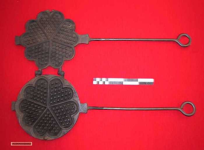 Wafelijzer (hartvormig)