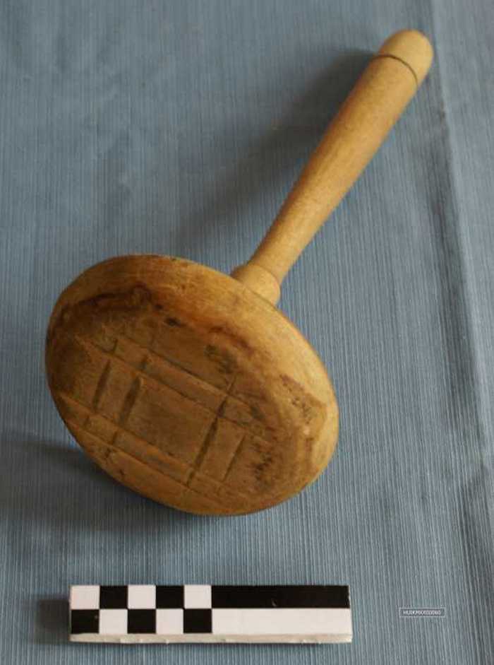 Aardappelstamper (in hout)