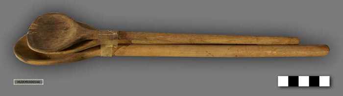 Set van drie houten lepels