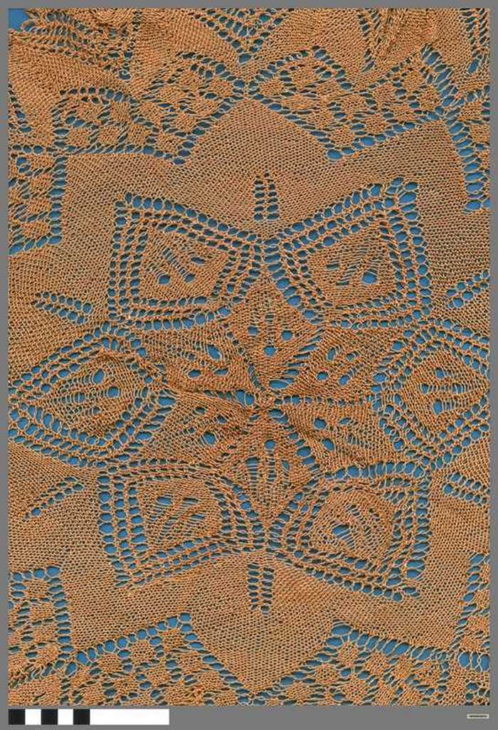 Oudroze stervormig haakwerk