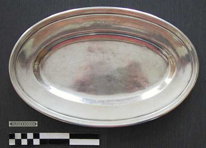 Zilveren serveerschaal `Hotel des Indes