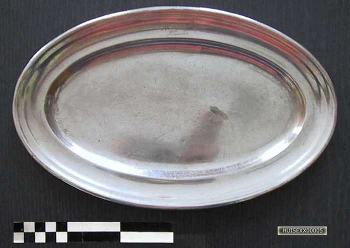 Zilveren serveerschaal `Hôtel du Rivage Knocke