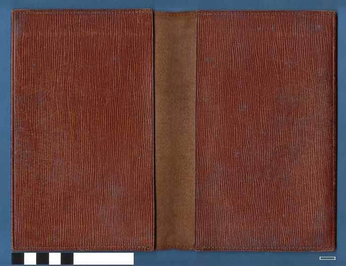 Lederen hoes voor papierwerk