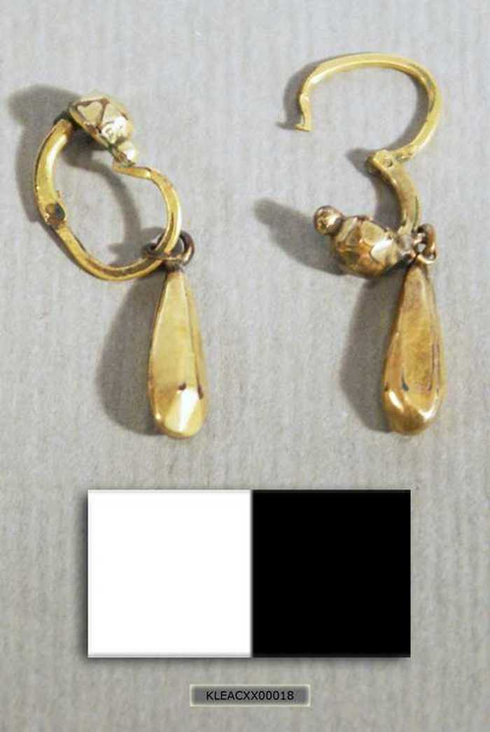 Set oorbellen met druppelvormige hanger