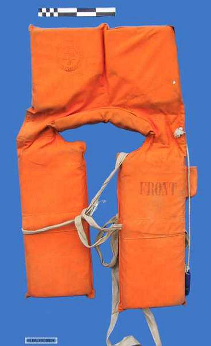 Reddingsvest in oranje katoen