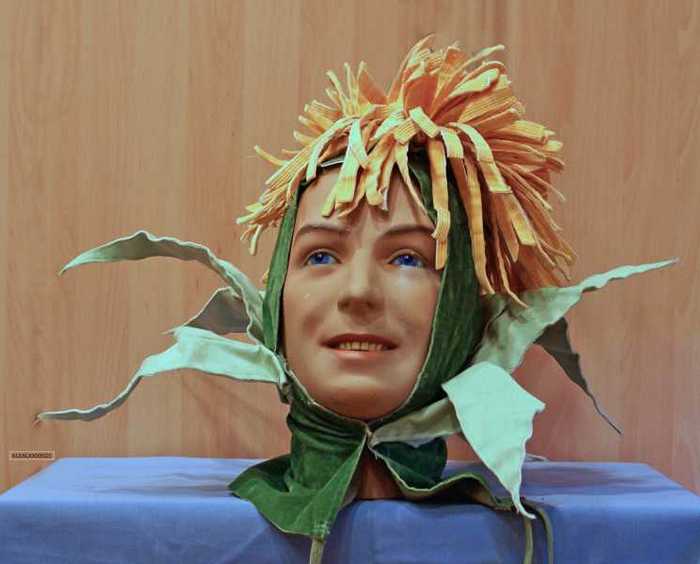 Carnaval bloemenmuts distel