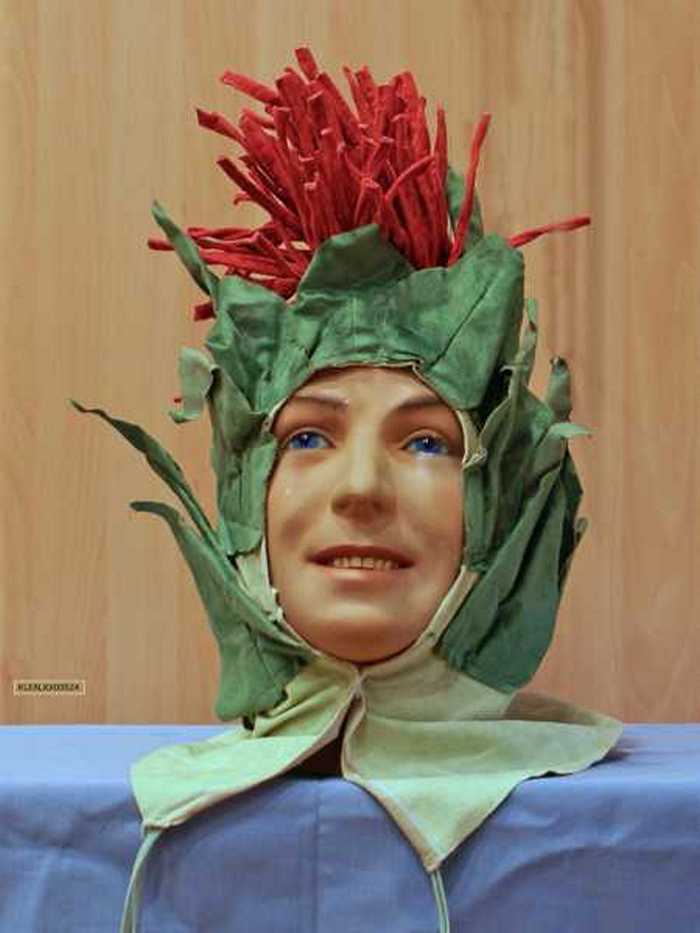 Carnaval bloemenmuts anjer