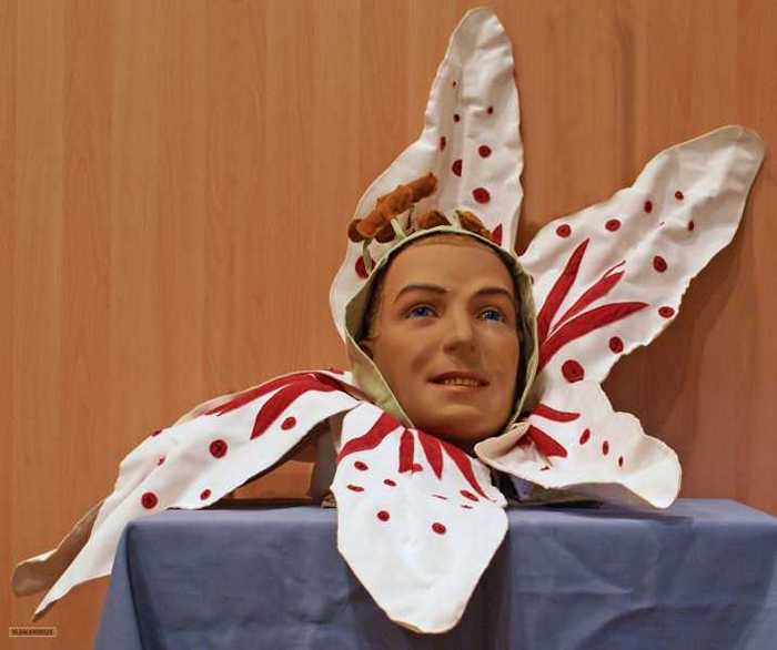 Carnaval bloemenmuts