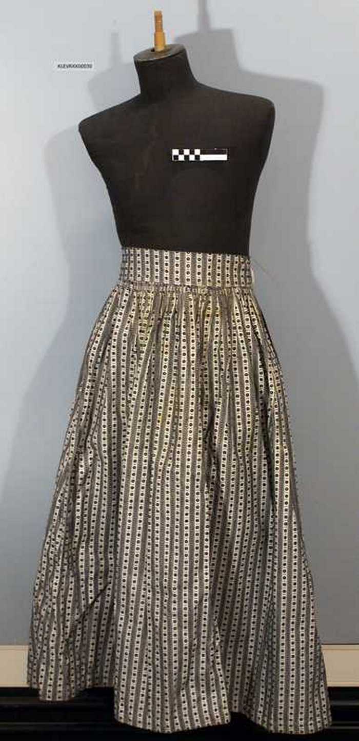 Witte gestreepte rok