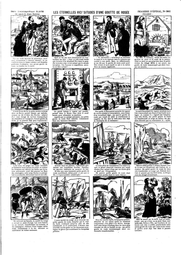 Les éternelles vicissitudes d?une goutte de rosée