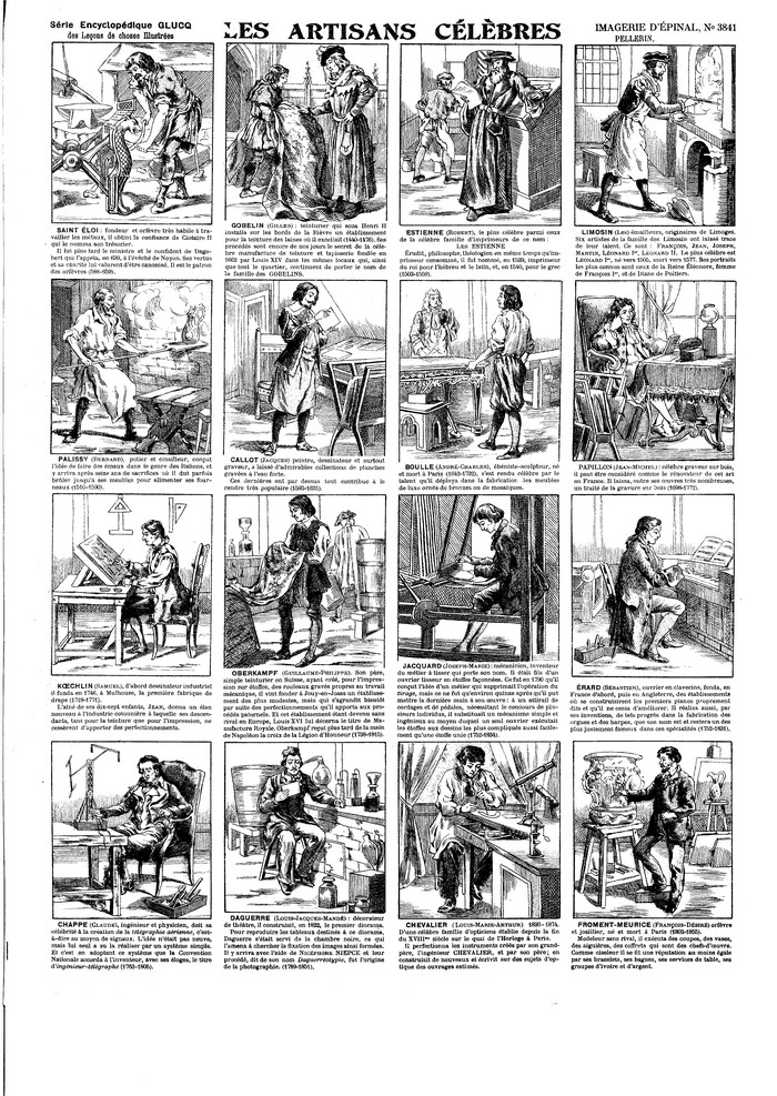 Les artisans célèbres