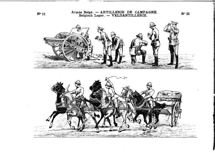 Armée Belge ? Artillerie de campagne / Belgisch Leger ? Veldartillerie