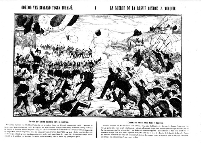 Oorlog van Rusland tegen Turkije ? La guerre de la Russie contre la Turquie
