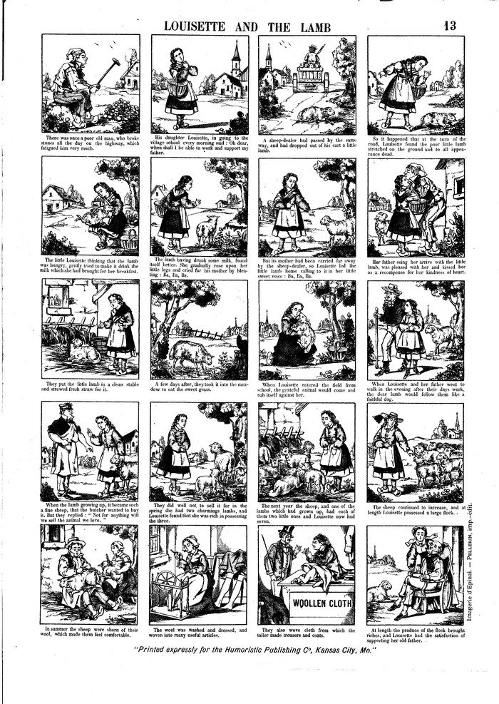 Louisette and the lamb