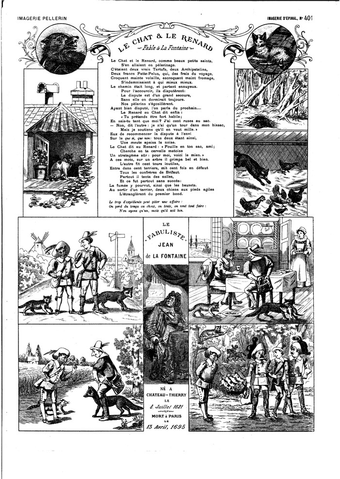 Le chat et le renard (Fable de la Fontaine)