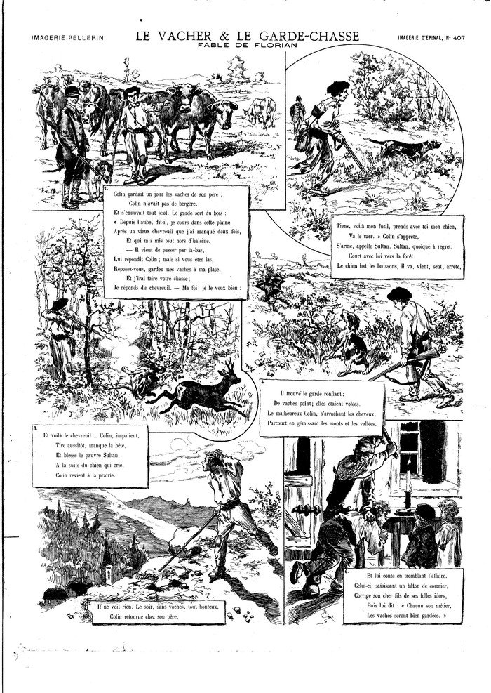 Le vacher & le garde-chasse  (Fable de Florian)