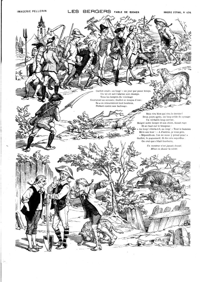 Les bergers (Fable de Richer)