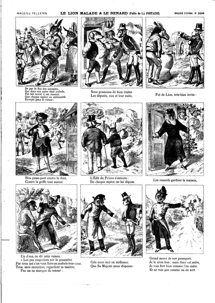 Le lion malade & le renard