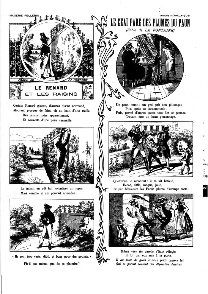 Le geai paré des plumes du paon (Le renard et les raisins)