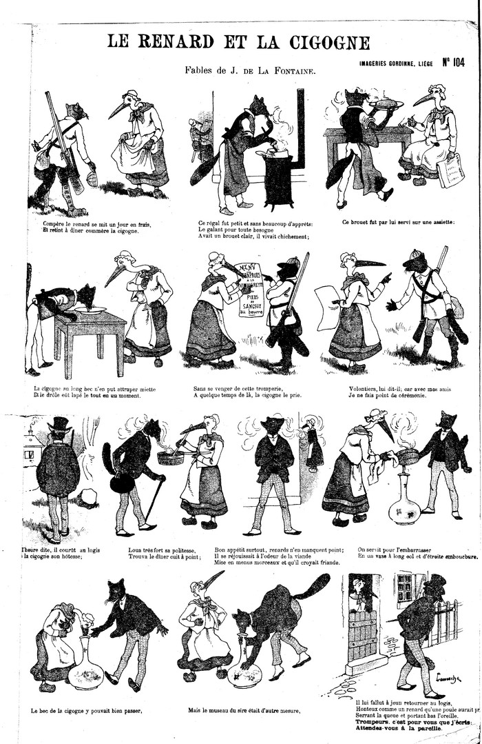 Le renard et la cigogne
