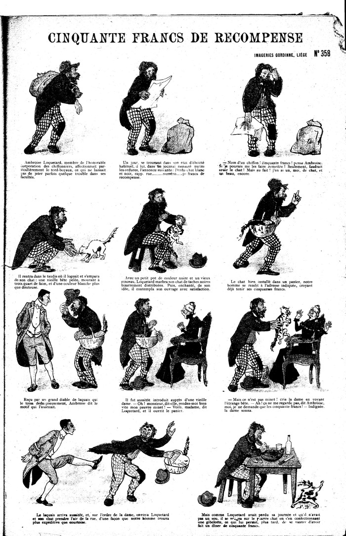 Cinquante francs de recompense