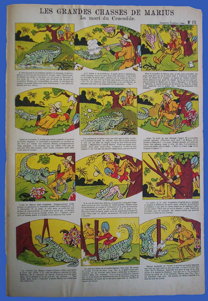 Les grandes chasses de Marius ? La mort du crocodile