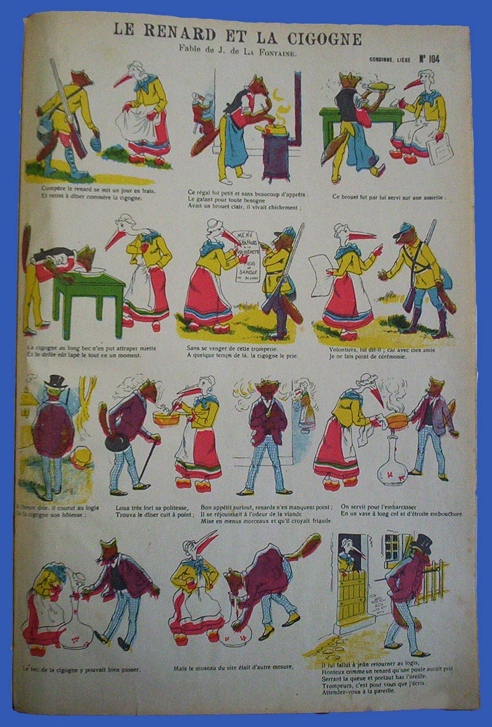 Le renard et cigogne