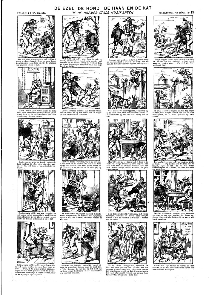 De ezel, de hond, de haan en de kat of de Bremer stadsmuzikanten