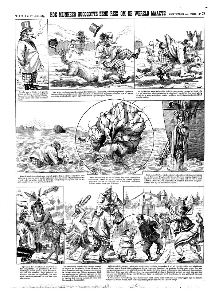 Hoe Mijnheer Hucocotte eene reis om de wereld maakte